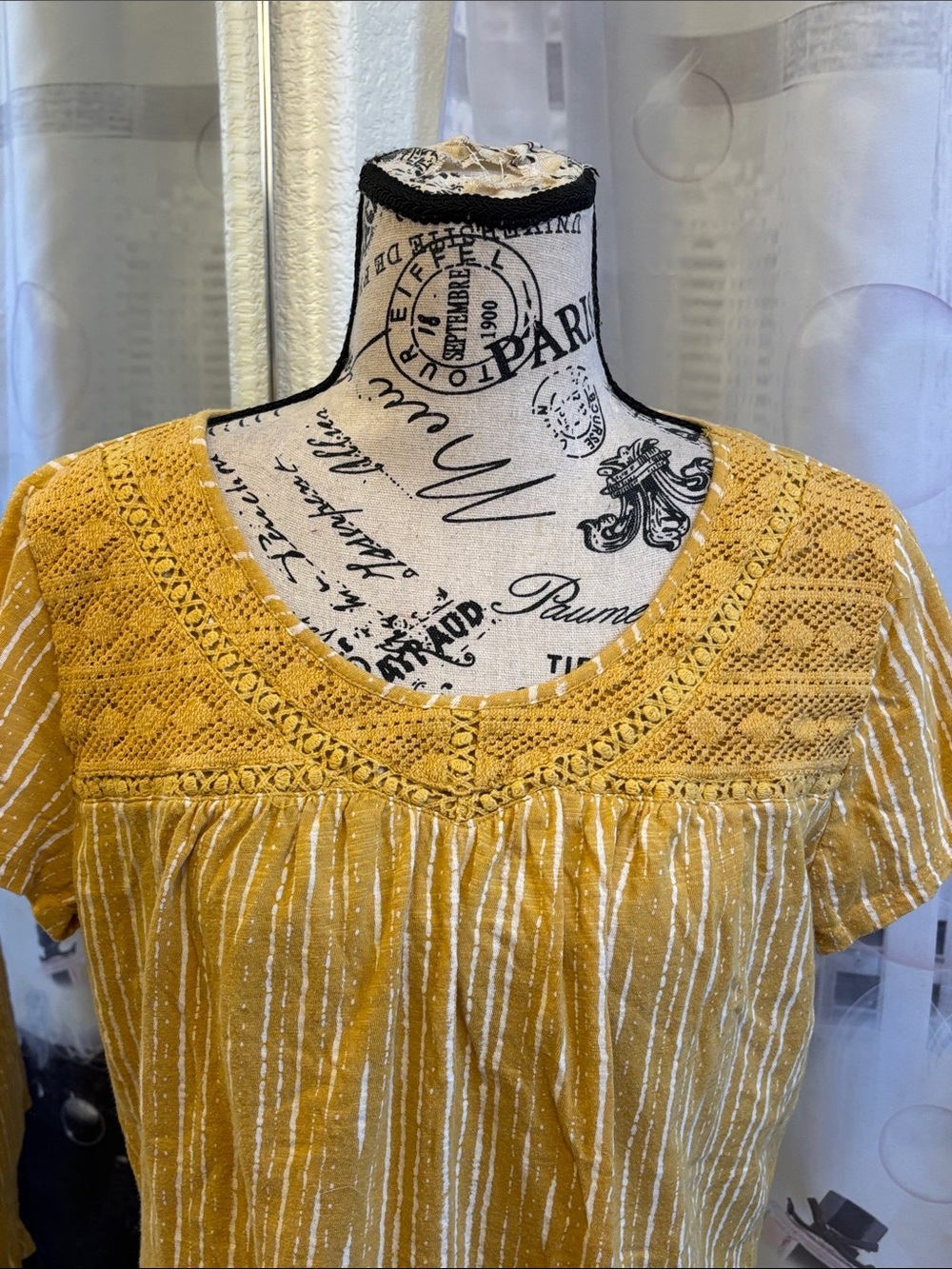 Sonoma Mustard Yellow Blouse - Picture 2 of 5